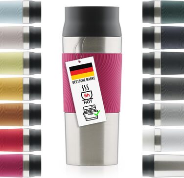 Термочашка классическая 500 мл ягодно-розовый Blumtal