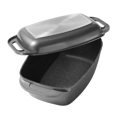 Жаровня с крышкой 43 х 26 см 8,4 л STONELINE