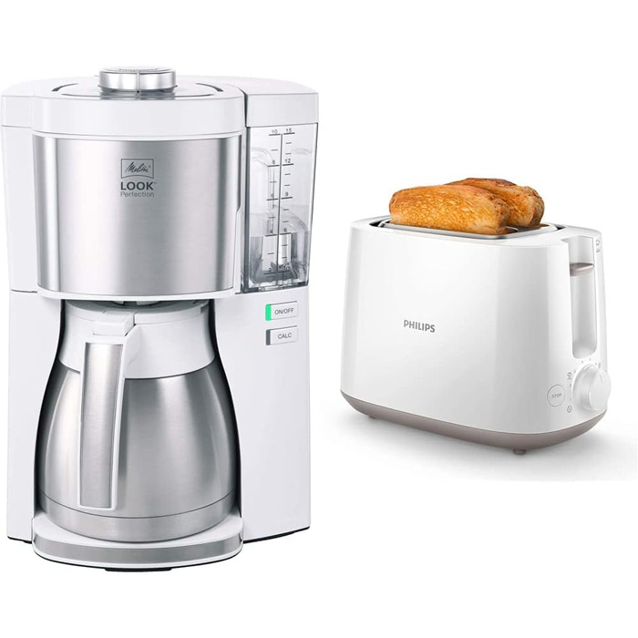 Кавомашина Melitta 1,25 л. та тостер Philips Vialex