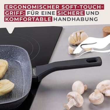 Сковорода-гриль 28 см з керамічним покриттям Cosmo Fackelmann