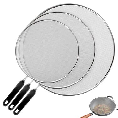 Набір із 3-х елементів із захистом від бризок для сковорідок GZXUEHU