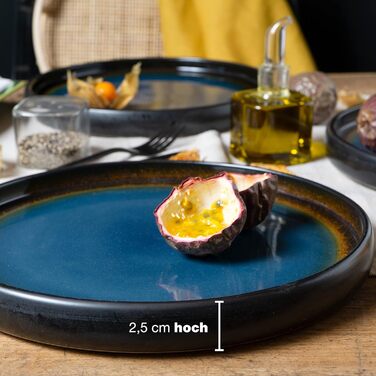 Кераміка Moritz & Moritz SOLID 4 шт. Супова тарілка 19см Керамогранітна миска для супу, локшини, салату або мюслі (4 шт. великі тарілки)