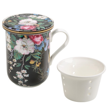 Кухоль для заварювання чаю Maxwell Williams Midnight Blossom KILBURN, фарфор, 11 х 8,5 х 11 см, 340 мл