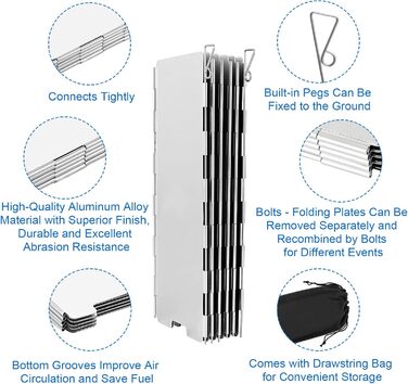 Брызкозащитный экран для уличных плит и газовых плит YAYODS