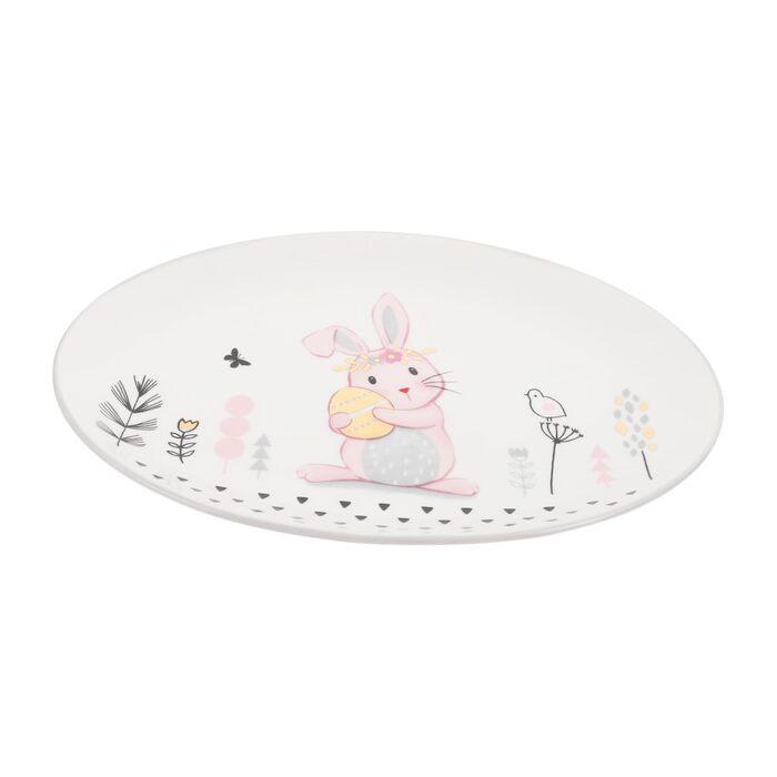 Керамическая тарелка с кроликом 28 см FUNOMOCYA