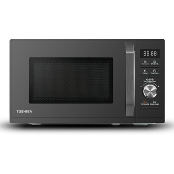 Мікрохвильова піч Toshiba MW3-AG20PE(BK) з грилем 20 л, 3-в-1, розморожування шеф-кухаря, мікрохвильова піч, гриль, комбінована піч, 5 рівнів потужності, 8 автоматичних програм, легке очищення, чорний колір, гриль 20 л, чорний