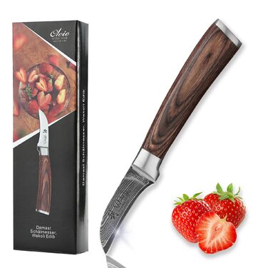 Нож для овощей и фруктов из дамасской стали Wakoli