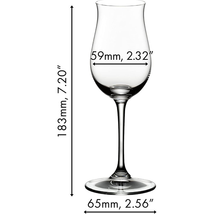 Набір з 2 келихів для коньяку Hennessy 190 мл, Vinum Riedel