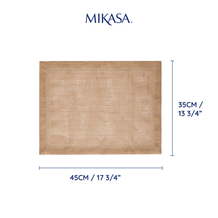 Набір плейсматів Mikasa Natural, джут, 45 х 35 см, 2 пр.