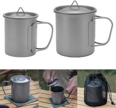 Туристична чашка з титану 300 мл DAZZLEEX