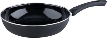 Сковорода для гурманів 28, CLASSIC - ЧОРНА ЕМАЛЬ, діаметр 28 см, висота 6,5 см, ємність 2,2 л, чорна емаль, сковорода, індукційна, 0057-022