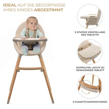 Детский стульчик для кормления от 6 месяцев kk Kinderkraft