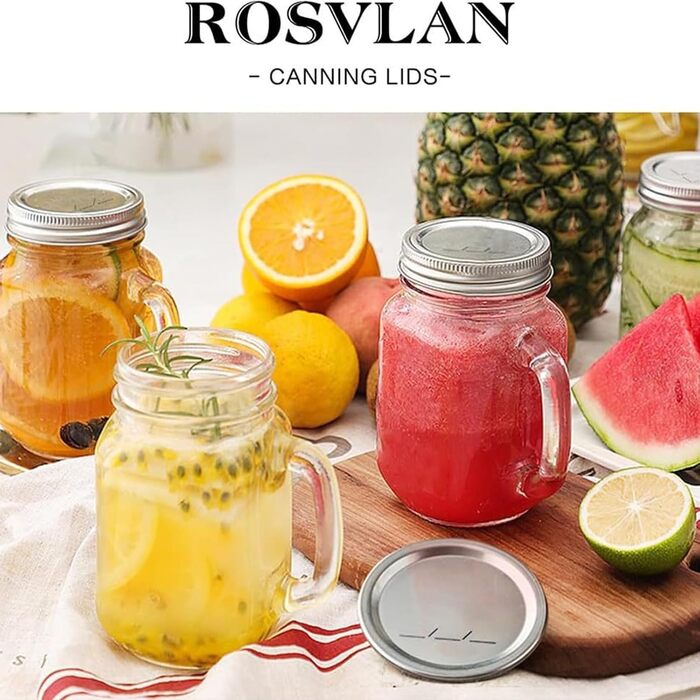 Кришки для банок Mason Jar 7 см, набір 200 предметів Liwankaqi