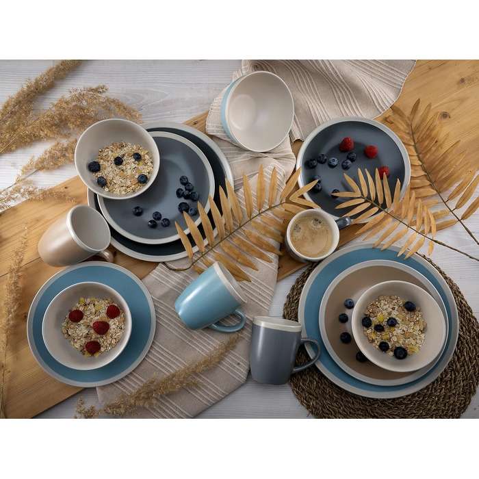 Набор посуды на 4 персоны, 16 предметов, Nordic Living Cool Creatable