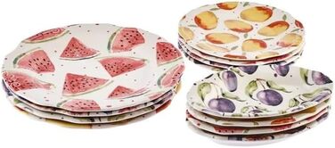 Набір посуду з керамограніту на 4 персони, 12 предметів Tutti Frutti Karaca