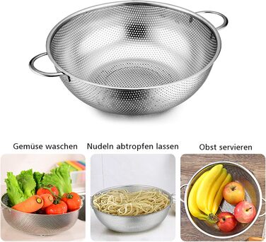 Набор из 3 микроперфорированных кухонных сит из нержавеющей стали TEAMFAR