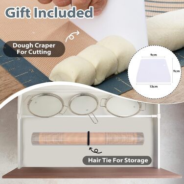 Силіконовий килимок для випічки 60 x 40 см, антипригарний, сірий Lazymi