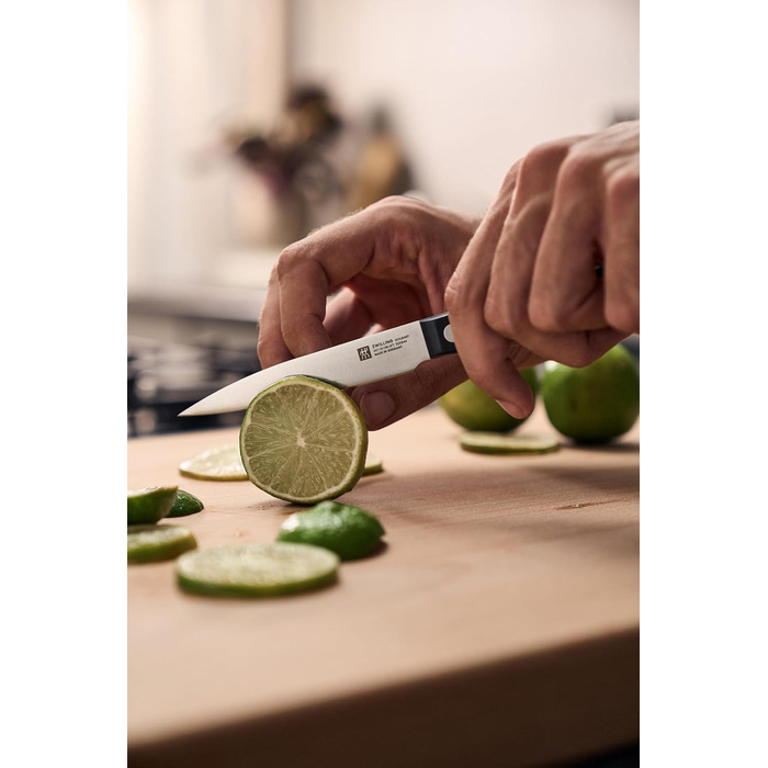 Набір з 5 ножів з ножицями та заточуючим блоком коричневий Gourmet Zwilling