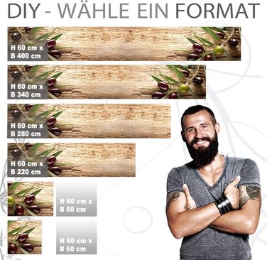 Самоклеющийся кухонный фартух 400 х 60 см StickerProfis