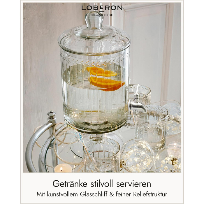 Диспенсер для напитков с краном 3 л Loberon