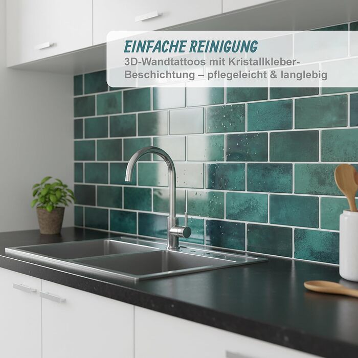 Клейкая самоклеющаяся плитка 30 х 30 см 20 шт Relaxdays