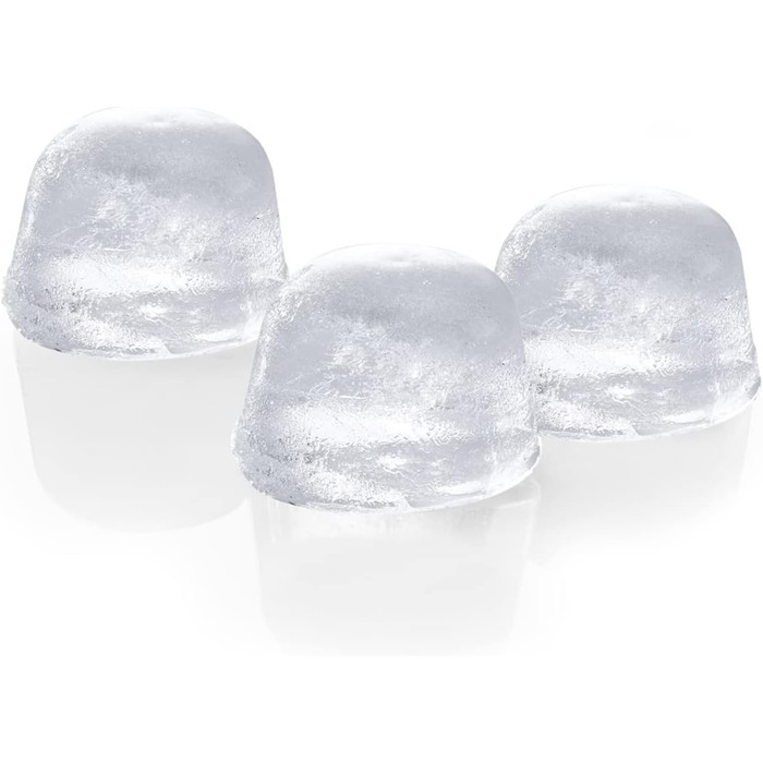 Льодогенератор Westmark Ice Cube Maker Cube форма для льоду з кришкою, для приготування 6 великих кубиків льоду, прозорий/червоний/білий пластик, без BPA, великий (круглий, маленький)