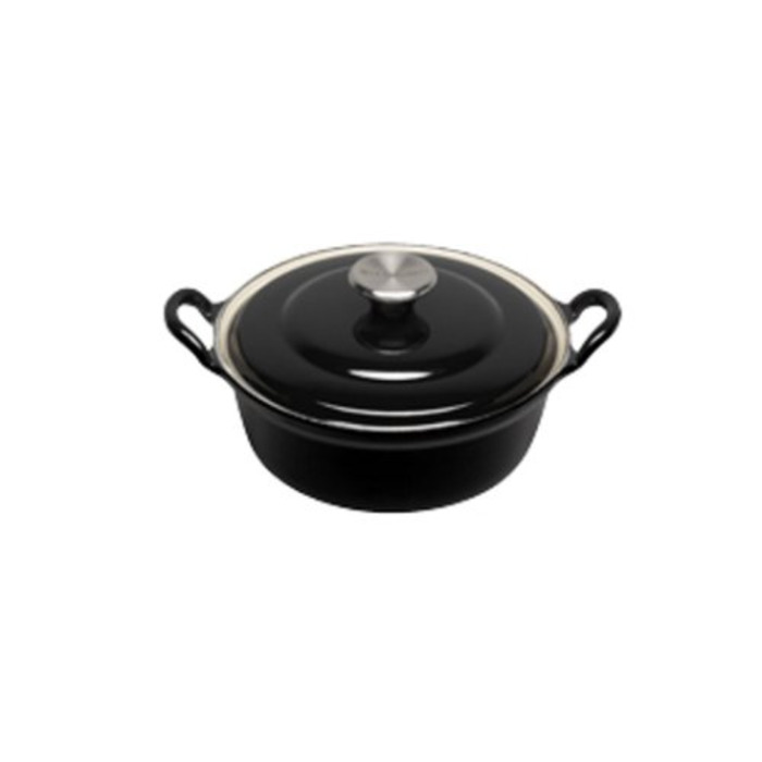 Гусятница / жаровня 28 см, чорний Le Creuset