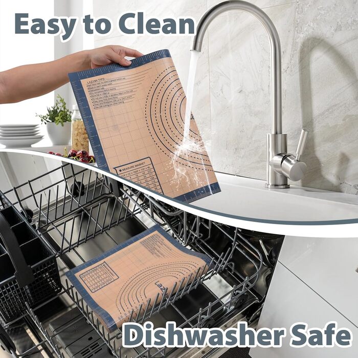 Силіконовий килимок для випічки 60 x 40 см, антипригарний, сірий Lazymi