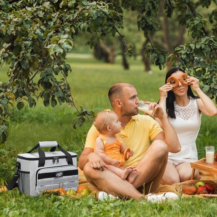 Термосумка для кемпінгу сіра Generisch