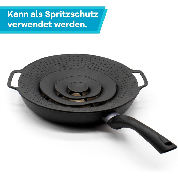 Силіконовий захист від розливу для каструль та сковорідок Ø 15-25 см Netrox