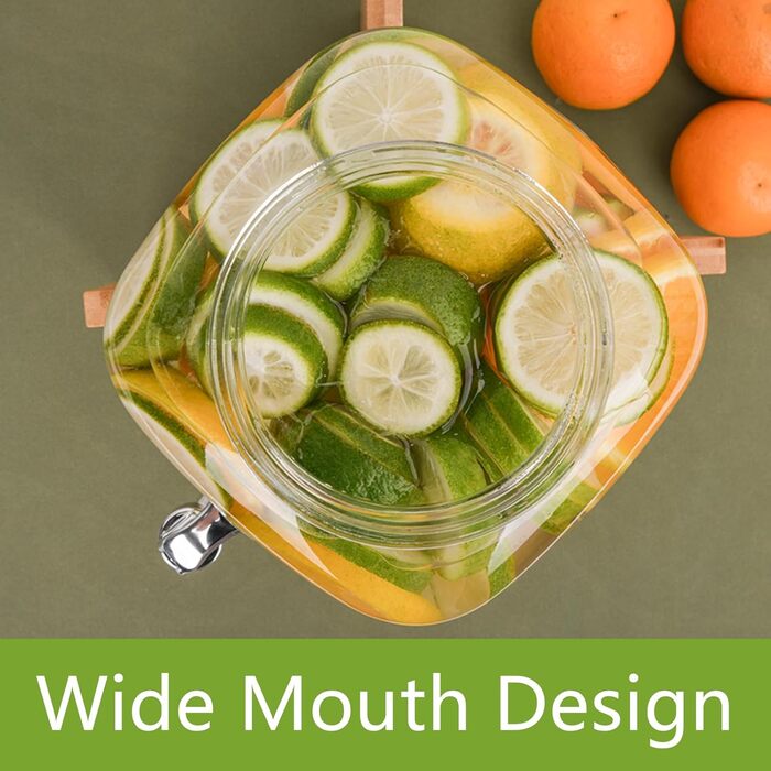 Скляний диспенсер для напоїв з краном 8 л Hisredsun