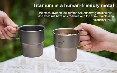 Титанова кавова кружка для кемпінгу 250 мл Boundless Voyage