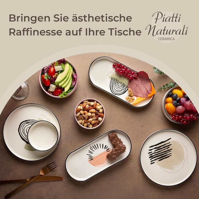 Набір посуду на 6 осіб, 14 предметів Piatti Naturali