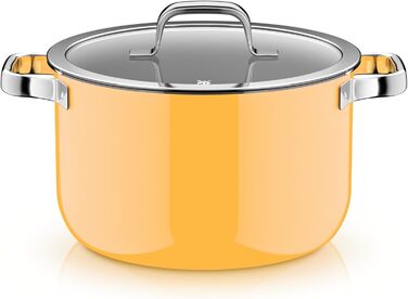 Набор кастрюль со стеклянными крышками, 4 предмета, желтый Fusiontec Mineral Pro WMF