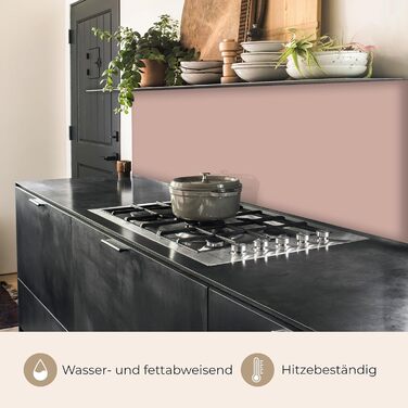 Кухонний фартух 60x250 см, самоклеючий фартух, кухонний фартух, кухонний фасад, самоклеючі кухонні фартухи - Осінь (Рожевий - Палітра, 80 x 400 см)