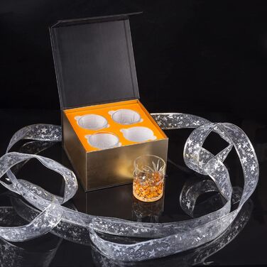 Набір склянок для віскі 300 мл, 4 предмети у подарунковій упаковці Kanars