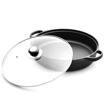 Чугунная сковорода со стеклянной крышкой Ø30 см GRILLI 777191 Код: 012714
