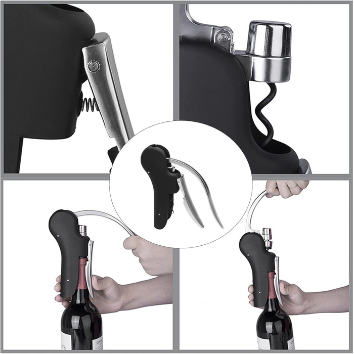 Профессиональный штопор с эргономичной ручкой jiingekk