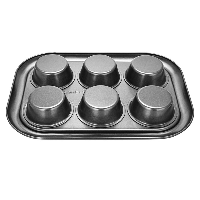 Форма для выпечки Fissman 6-ти кексов 29,4x21x3,5 см (5649)