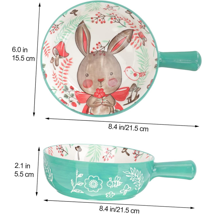 Миска для супу з ручкою TOPBATHY