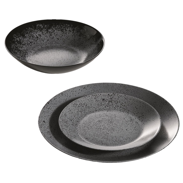 Тарілка десертна Luminarc Slate Black, 18 см (6788146)