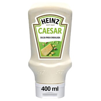 Заправка для салату Heinz, соус Цезар, велика пляшка-дозатор 400 мл
