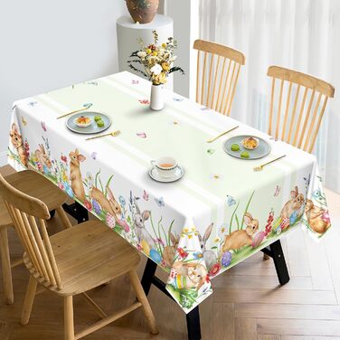 Великодня скатертина у формі кролика 152 х 304 см Arquiel