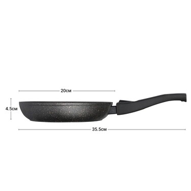 Сковорідка Fissman COSMIC BLACK 20x4,5 см індукційна (4366)