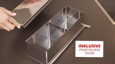 Форма для тостів з нержавіючої сталі з роздільником 30 x 10 x 9 см Lares