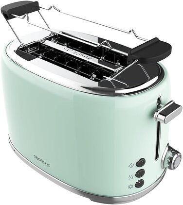 Тостер 980 Вт зеленый Toast&Taste 1000 Retro Double Cecotec