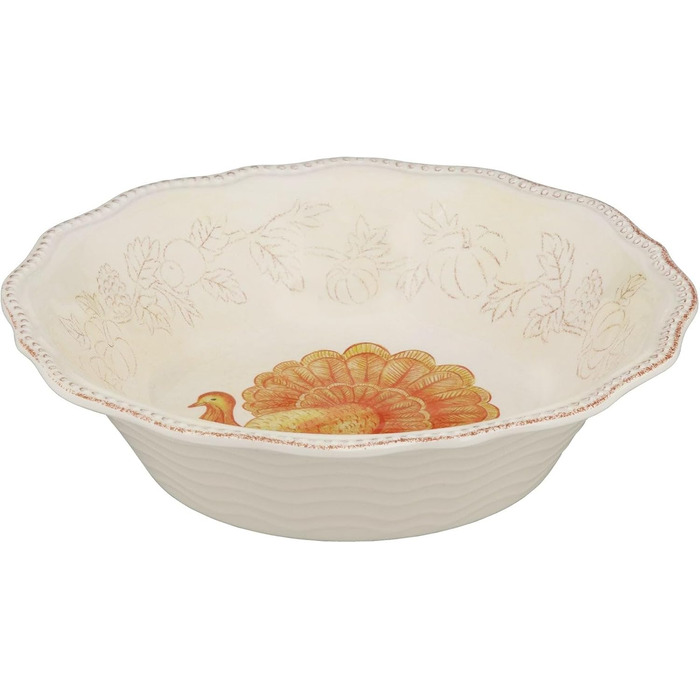 Набір меламінових мисок UP ware, миски у формі квітки для пасти, рису, супу та салату, без BPA, придатні для миття в посудомийній машині, ударостійкі, сині, 17,8 см, 6 предметів (блискуча індичка)