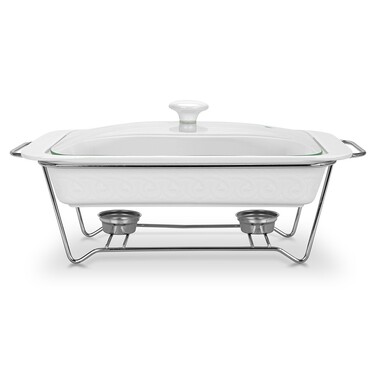 Мармит прямоугольный Fissman PARMIGIANO 367x228x63 см/23 л фарфор (13709)