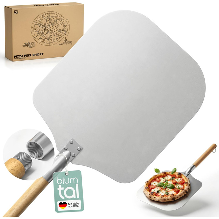 Лопатка для піци 30,5 x 30,5 см з дерев'яною ручкою 24,5 см Blumtal