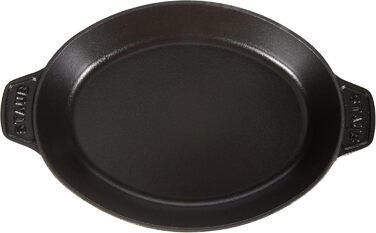 Чавунна жаровня овальна 23 см, чорна STAUB